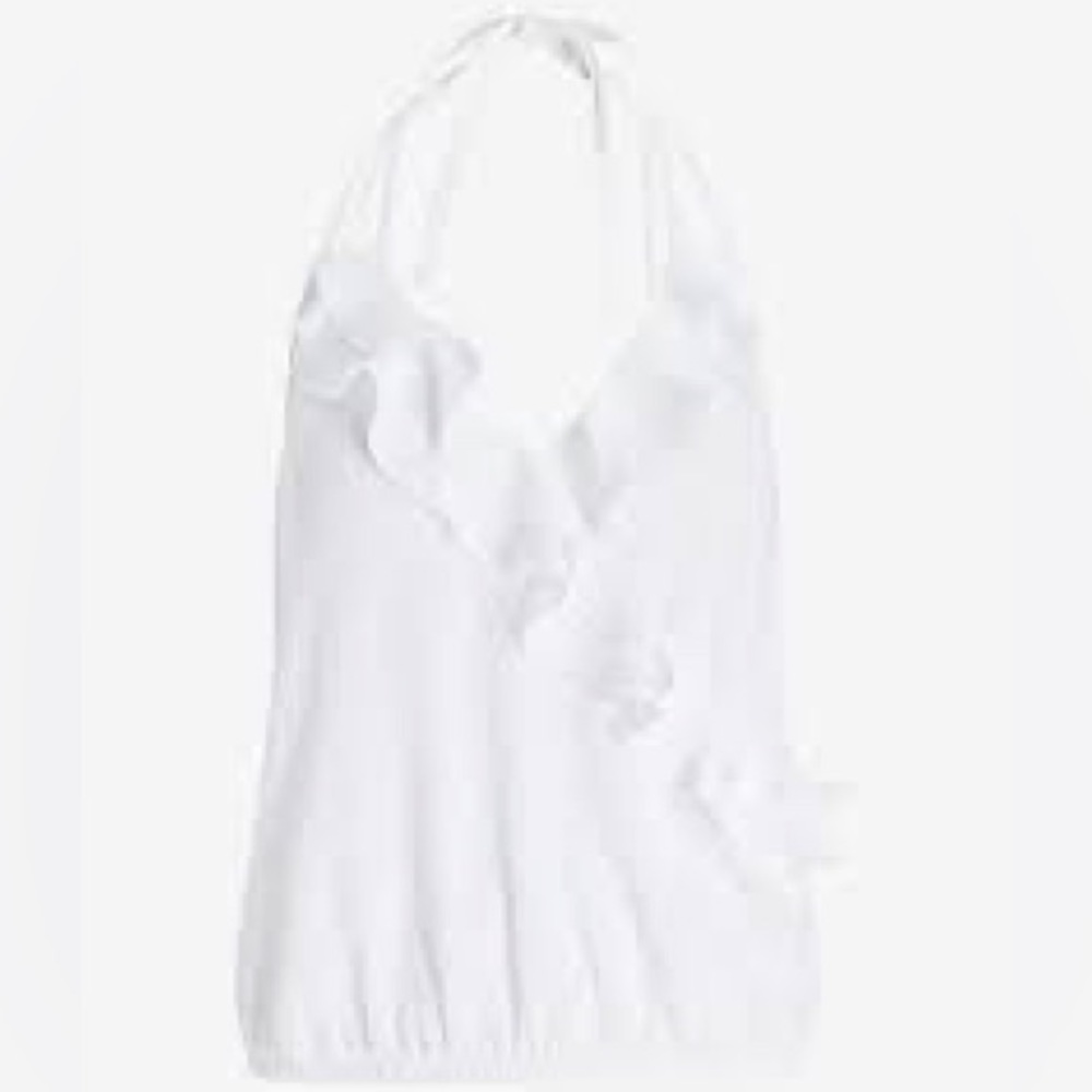 Express Ruffle Wrap Halter Cami - Picture 4 of 9